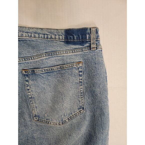 Abercrombie & Fitch Jeans Womens 34 Dad Straight High Rise Stretch Button Fly - Picture 8 of 8